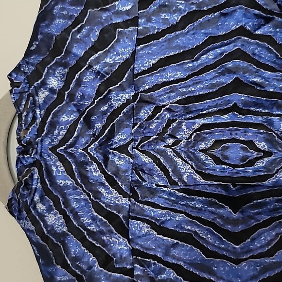 WHBM Long Sleeve Silk Burnout Tie Blouse Size Small - Picture 9 of 16